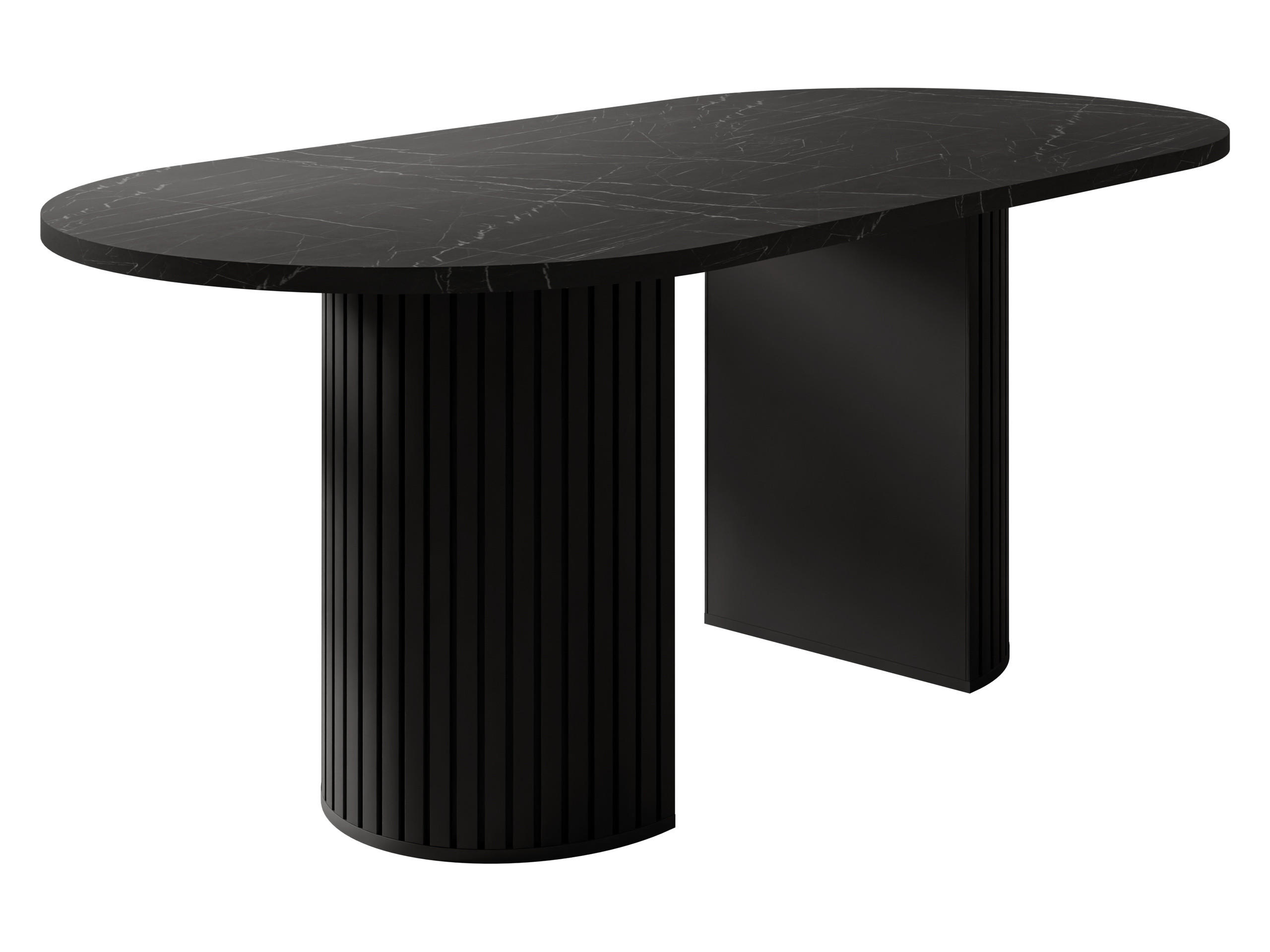 ESSTISCH Wotkon - Schwarz, Holzwerkstoff (185/90/75cm) - MIRJAN24