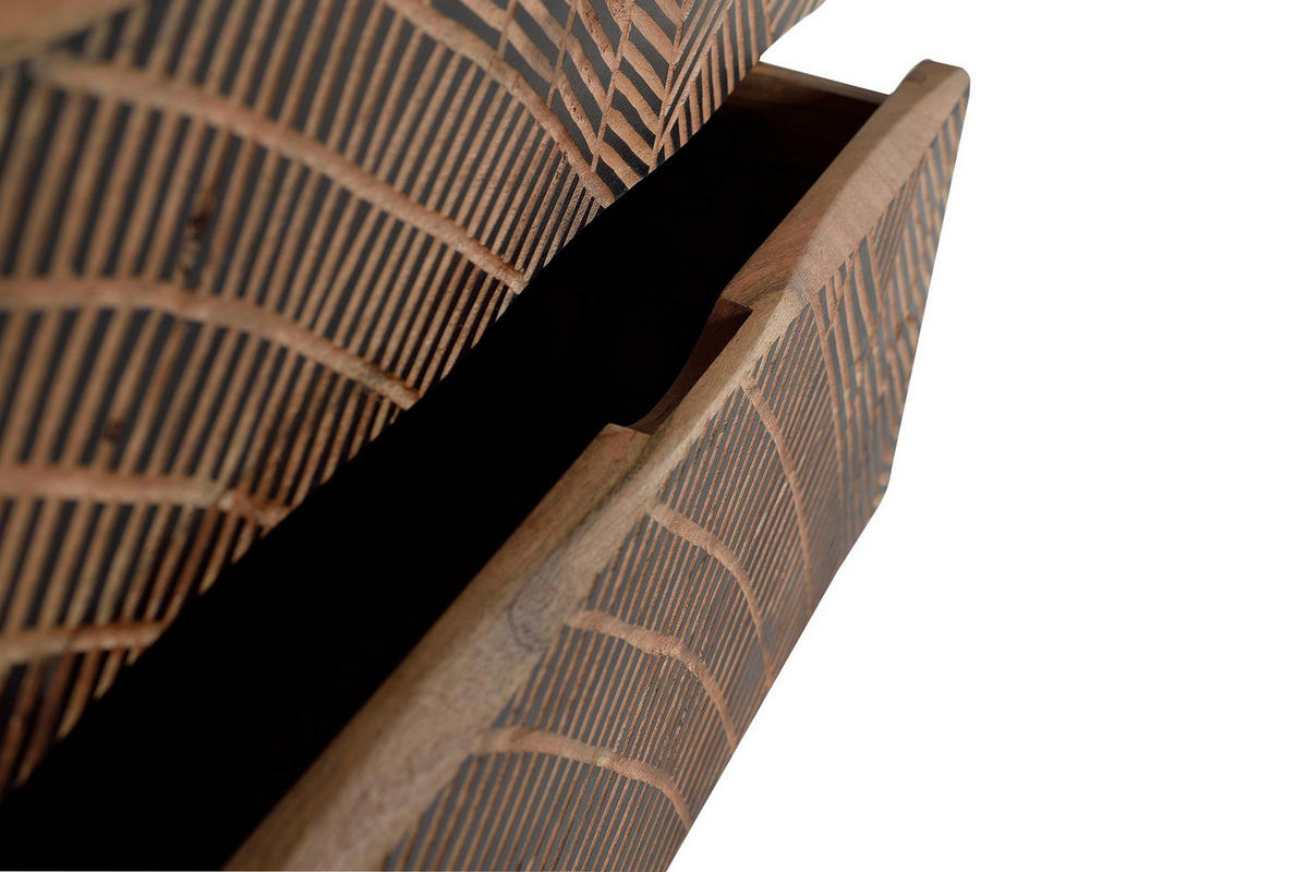 KOMMODE aus Akazienholz und Metallbeinen - Braun, Holz (125/86/40cm) - Giner y Colomer