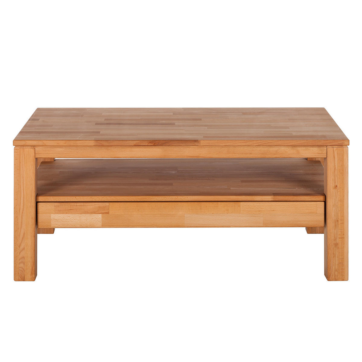 COUCHTISCH - Massivholz - Buchefarben, Holz (70/110/47cm) - home24
