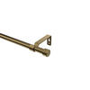GARDINENSTANGE Olymp Lucan 420 cm (geteilt in 3 x 140 cm), 1-läufig (ohne Ringe), 16 mm Ø Messing Antik - Messingfarben/Bronzefarben, Metall (420cm) - INTERDECO