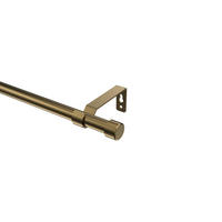 GARDINENSTANGE Olymp Lucan 420 cm (geteilt in 3 x 140 cm), 1-läufig (ohne Ringe), 16 mm Ø Messing Antik - Messingfarben/Bronzefarben, Metall (420cm) - INTERDECO