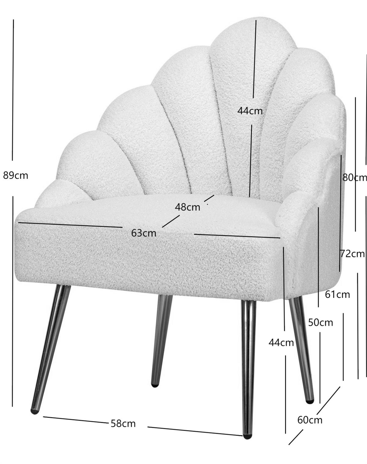 SESSEL Samt Beige - Beige, Textil (63/89/60cm) - Nordlys