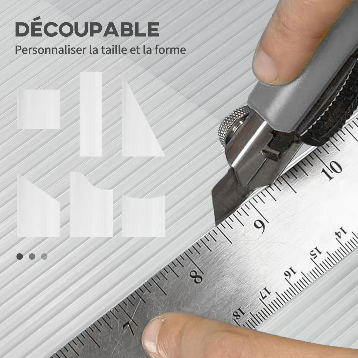 GEWÄCHSHAUS Transparent Hohlkammerplatten 14er-Set 121/61/0,4 cm - Transparent, Kunststoff (121/0.4/61cm) - PANGIVO