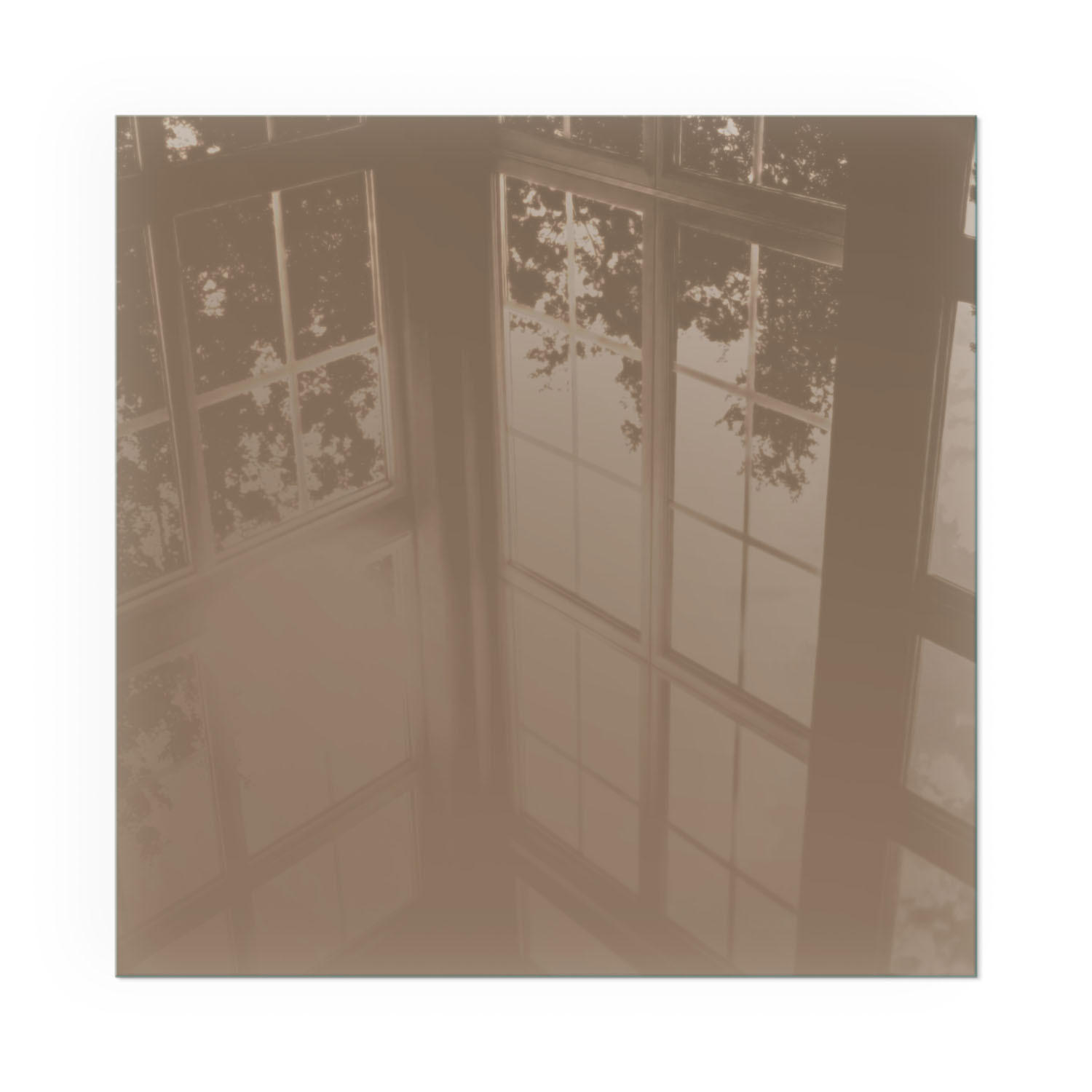 GLASPLATTE für Kamin 60x60 cm - Braun, Glas (60/60/0.4cm) - TULUP