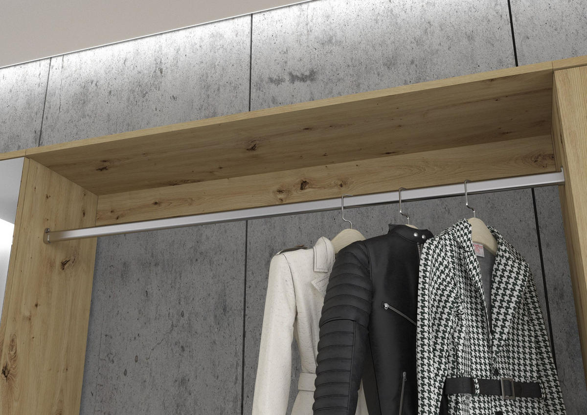 GARDEROBENKOMBINATION 4tlg. Projekt X Garderobe in Artisan Eiche Nachbildung B/H/T: 273x193x34 cm - Eiche Artisan, Holzwerkstoff (273/193/34cm)