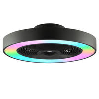 LED DECKENLEUCHTE Catania Schwarz 48,6/48,6/13,7 cm - Schwarz, Kunststoff (48.6/48.6/13.7cm) - Brilliant