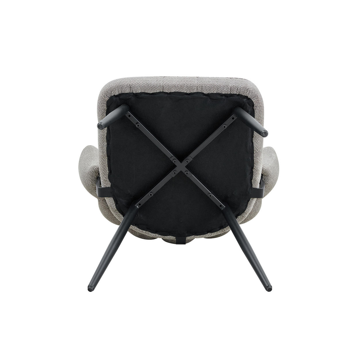 ESSZIMMERSTUHL 2er-Set mit Samtbezug 80 cm Grau Schwarz - Grau, Metall (46/80/60cm) - Meubliv