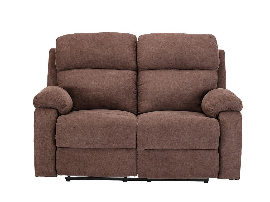 RELAXSOFA - 2 Personen - Stoff - Braun - - Braun, Textil (146/100/96cm) - Vente-Unique