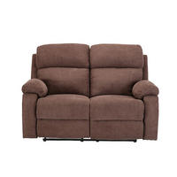 RELAXSOFA - 2 Personen - Stoff - Braun - - Braun, Textil (146/100/96cm) - Vente-Unique