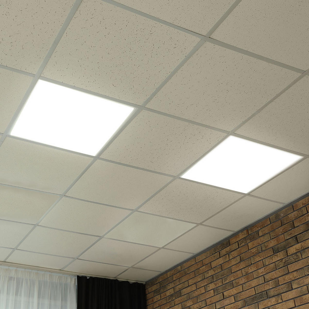 LED DECKENLEUCHTE Einbau Weiß - Weiß, Metall (59.5/59.5/3.3cm)