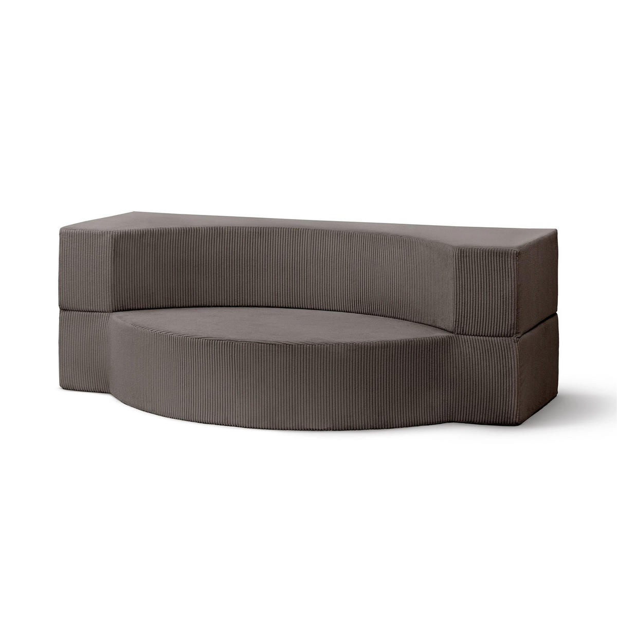 SOFA Lunaria Dunkelbraun - Dunkelbraun, Textil (200/70/100cm) - Pillovely