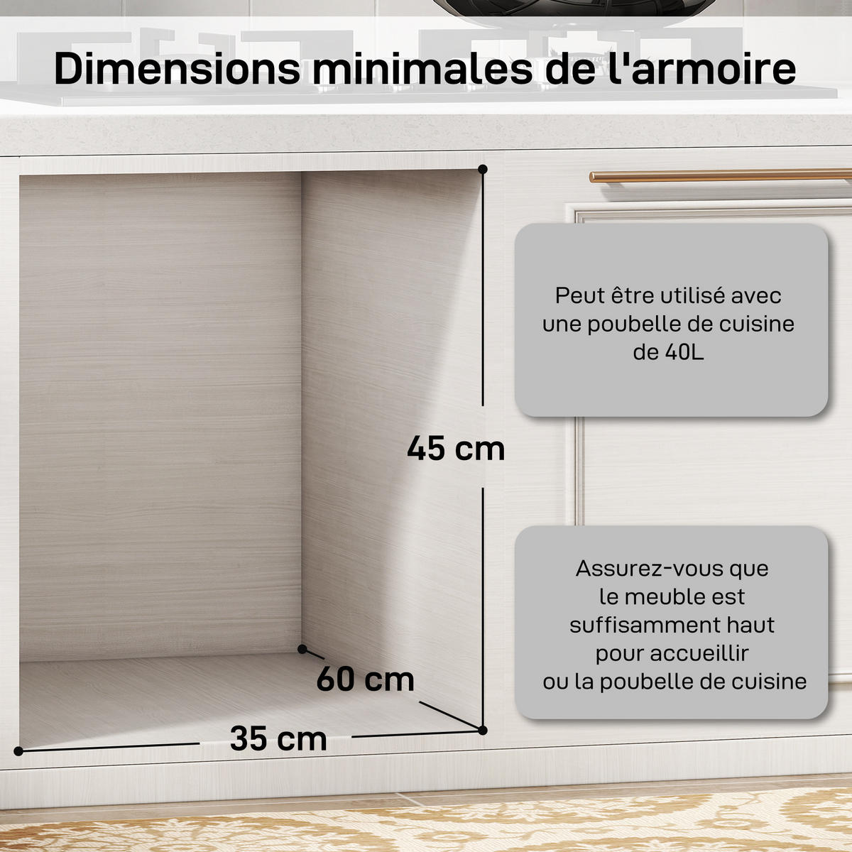 MÜLLTRENNSYSTEM Grau Ausziehbar Soft-Close 2x20L - Grau, Kunststoff (52/41/33.5cm) - PANGIVO
