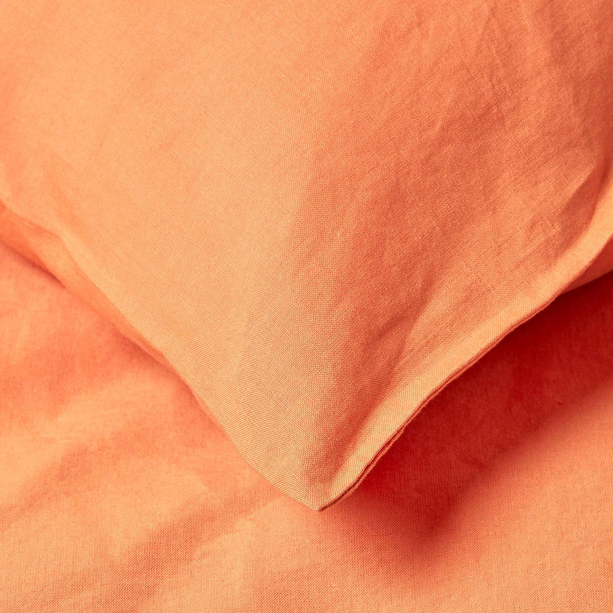 KISSENBEZUG Leinen - Orange, Textil (50/90cm) - Homescapes
