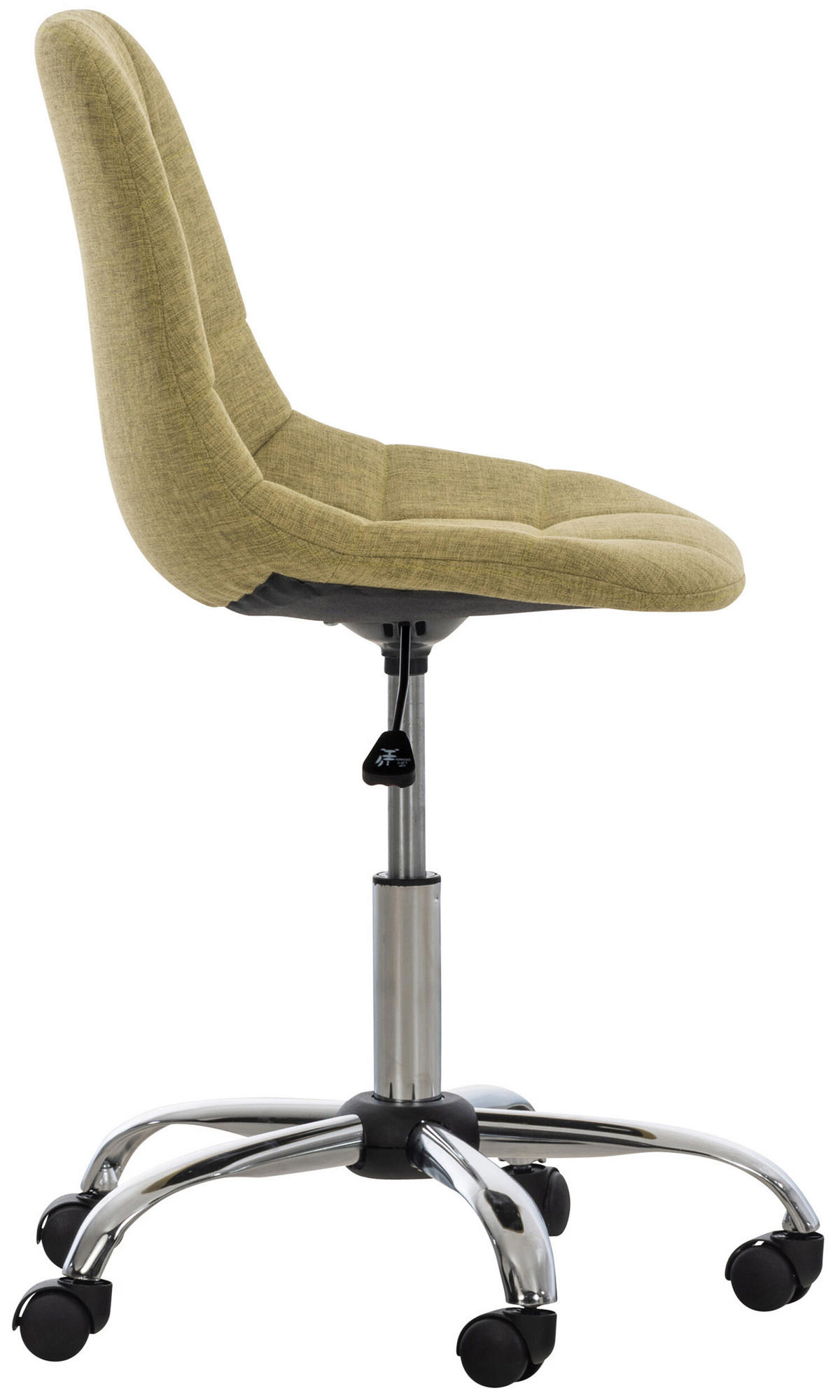 BÜROSTUHL Emily, Stoff Grün - Grün, Textil/Metall (55/91/55cm) - TPFLiving