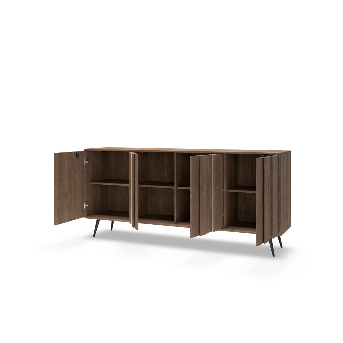 KOMMODE: Dunin-Eiche, 183,3 x 82,6 x 40 cm - Eichefarben, Holzwerkstoff (183.3/82.6/40cm) - 3XE LIVING