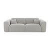SCHLAFSOFA GERADE Rastergewebe Hellgrau 214cm - Hellgrau/Grau, Textil (214/73/95cm) - Sia Home