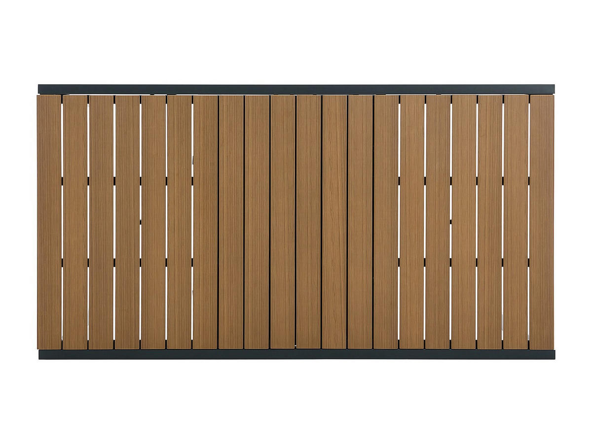 GARTENTISCH - 8 -Sitzer - Aluminium - anthrazitgrau - MACILA - Anthrazit, Metall (90/230/74cm) - Vente-Unique