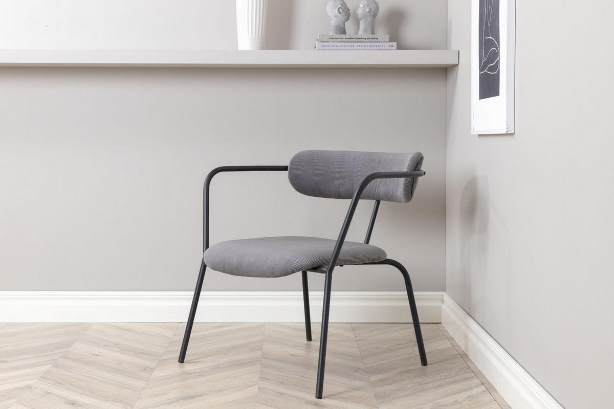 DELETE - Grau, Holzwerkstoff (68/69/66cm) - ebuy24