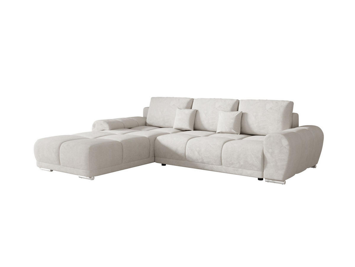 ECKSOFA BEGA L Links TENDER WAY 01 mit Schlaffunktion - Creme, Textil (289/185cm) - Bedante