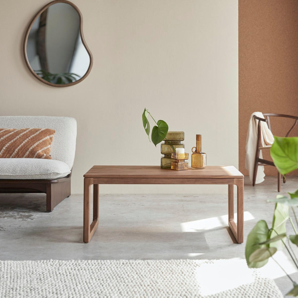 COUCHTISCH Arto Dunkelbraun aus Walnuss - Dunkelbraun, Holz (56/100/42cm) - Tikamoon