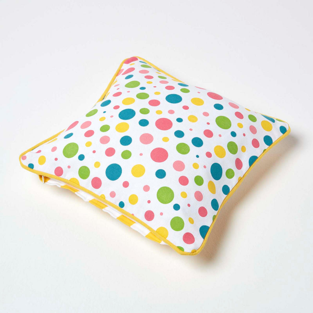 KISSENHÜLLE Bunte Punkte 30/30 cm, 100% Baumwolle - Multicolor, Textil (30/30cm) - Homescapes