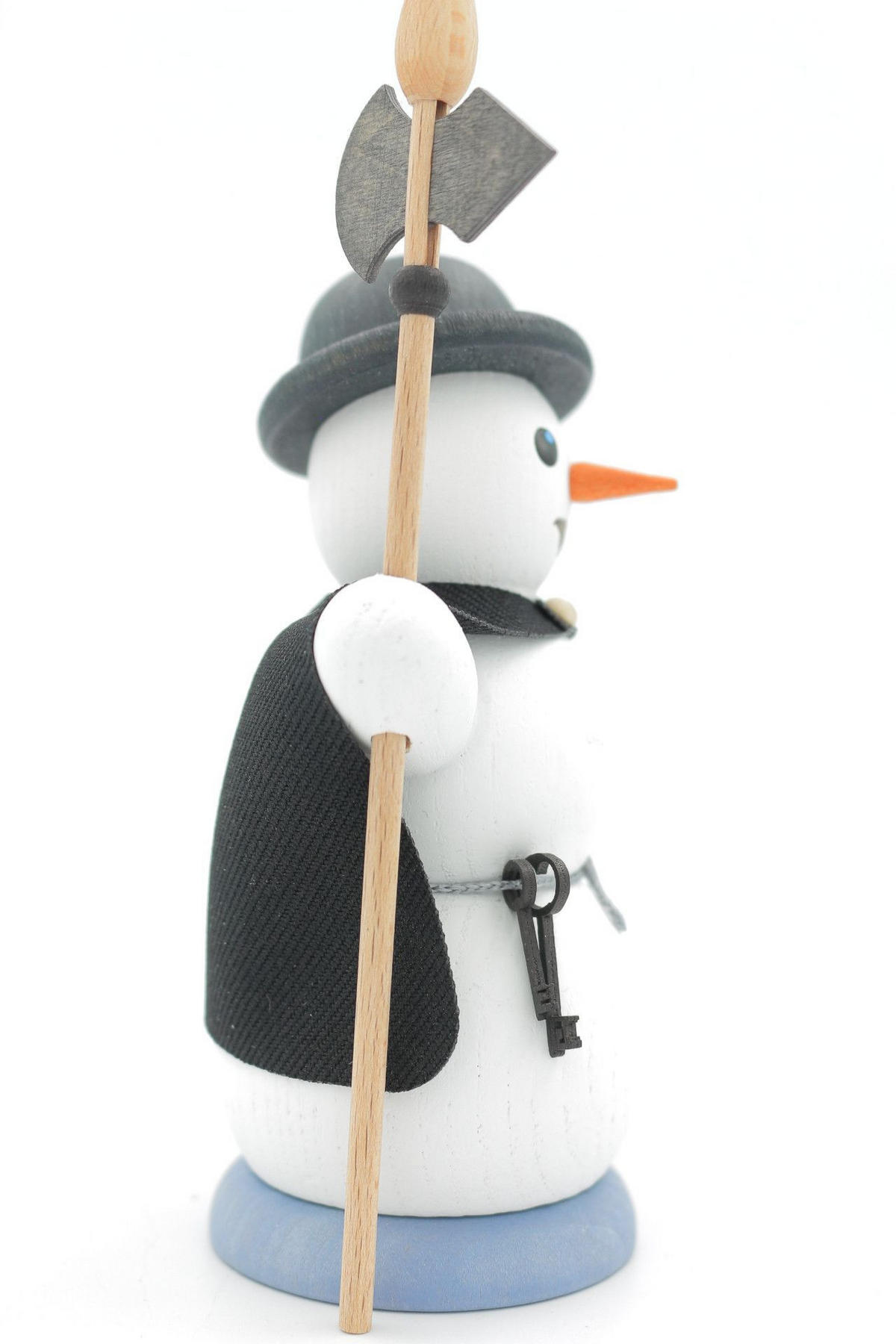 RAUCHFIGUR Schneemann Nachtwächter 13 cm - Multicolor, Holz (6/13/10cm)