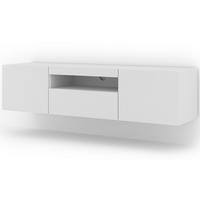 TV-MÖBEL Aurus Weiß - Weiß, Holzwerkstoff (150/36/37cm) - Petits-meubles