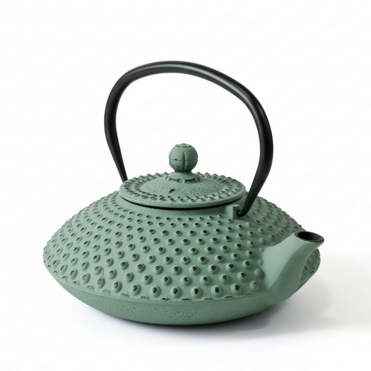 TEEKANNE Gusseisen Mika 1250 ml - Grün, Metall (1.25L) - AROMELIO