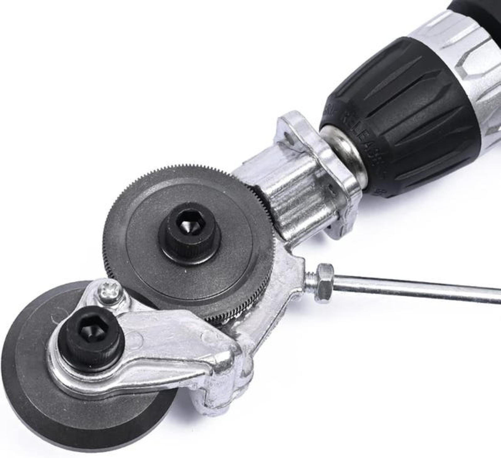 BOHRER – zum elektrischen Schneiden von Wellpappe – kabellos und schraubendreherfrei - Schwarz, Metall (25/10/5cm) - DCA