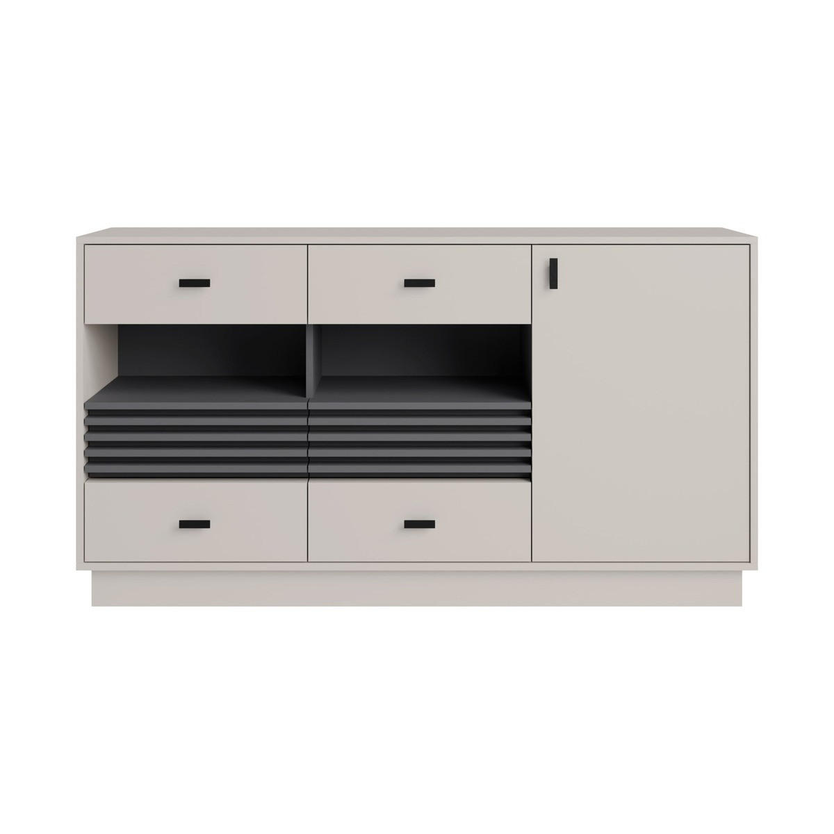 KOMMODE – 155 cm – ALLMO System – Kaschmir - Kaschmir, Holzwerkstoff (155/85/40cm) - hi-markt