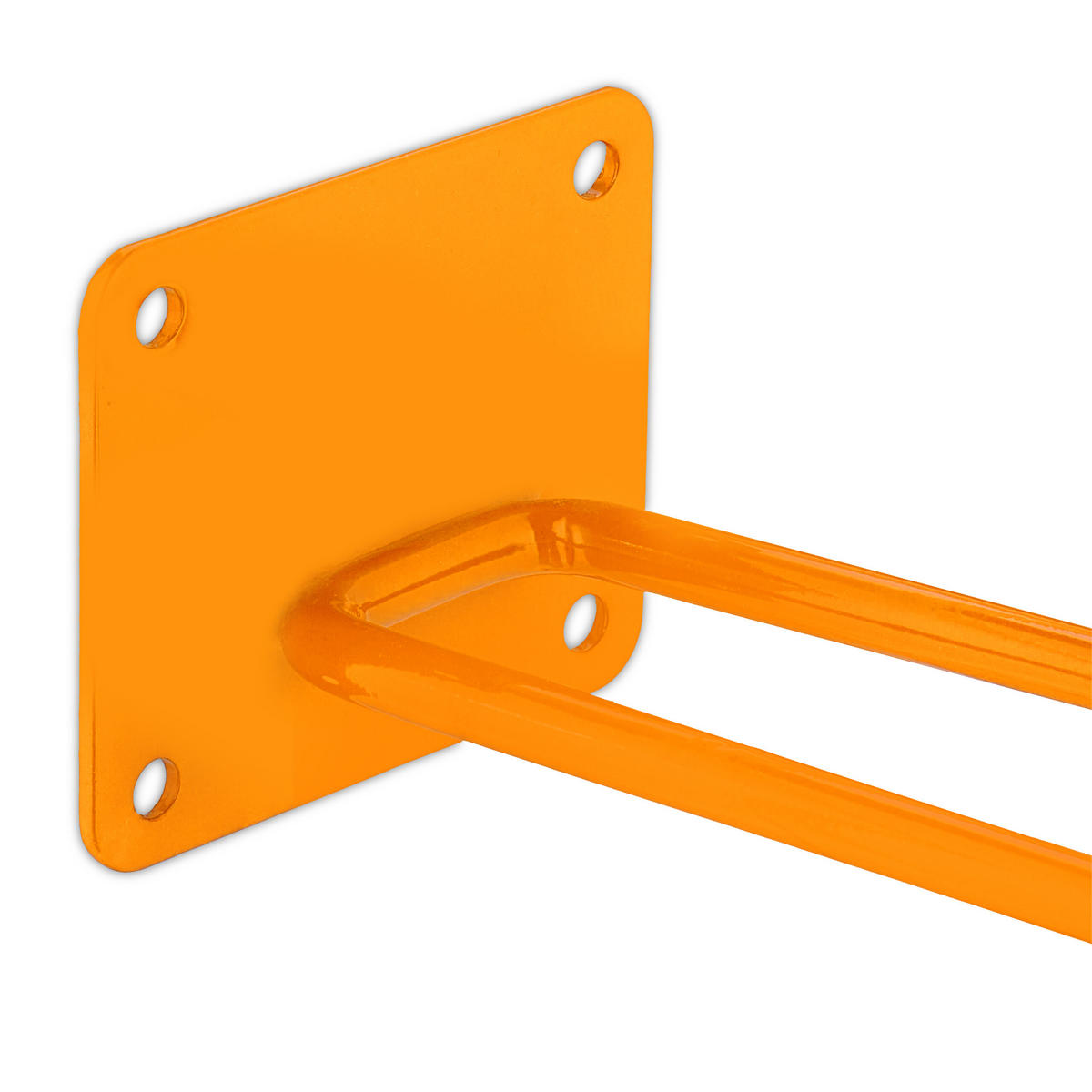 GERÄTEHALTER - Orange, Kunststoff/Metall (9/7.5/24cm) - Relaxdays