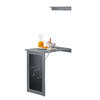 ESSTISCH Grau - Grau, Holzwerkstoff (50/76/75cm) - SoBuy