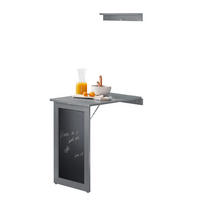 ESSTISCH Grau - Grau, Holzwerkstoff (50/76/75cm) - SoBuy