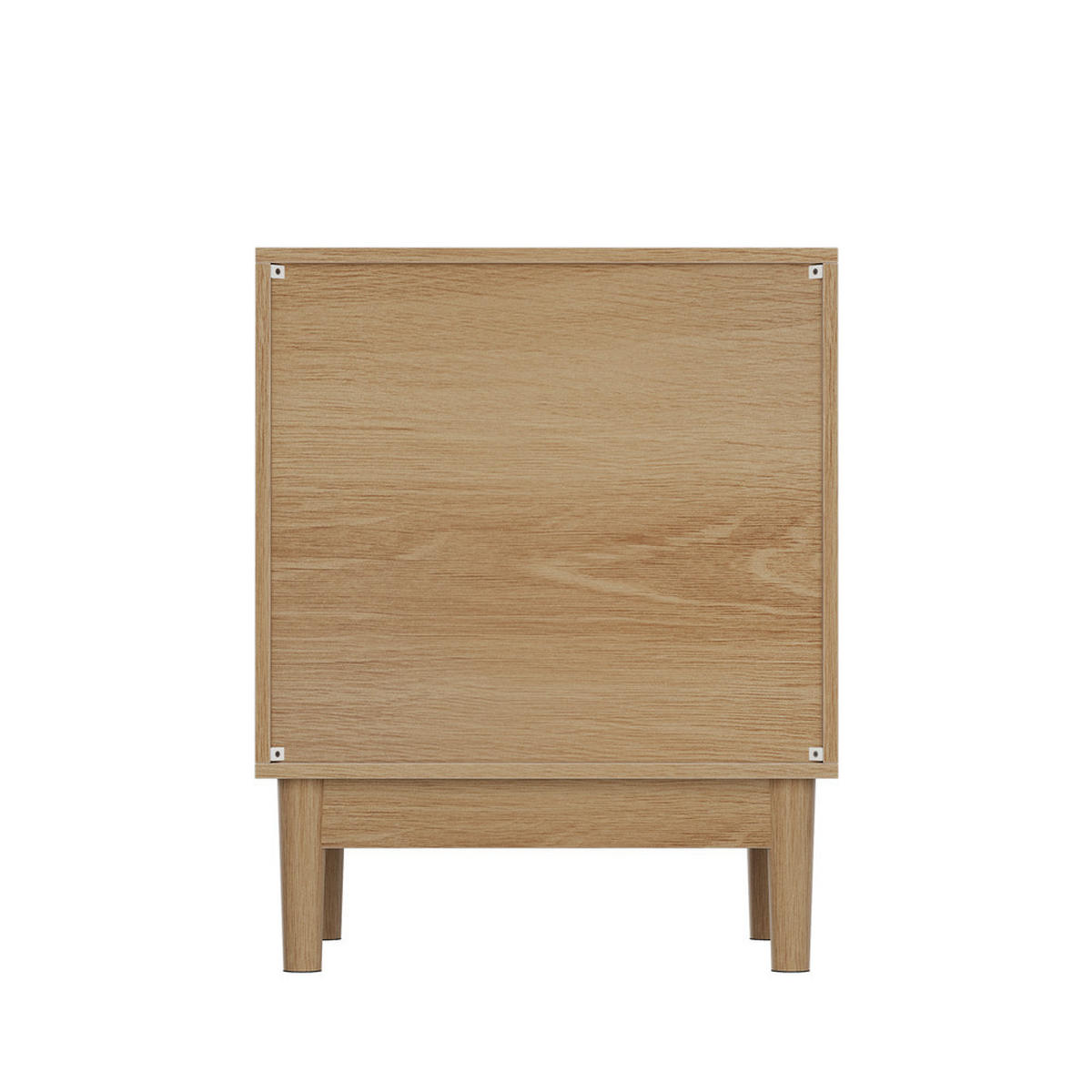 NACHTTISCH Eiche 45/56,5/39 cm mit 2 Schubladen - Naturfarben, Holz (45/56.5/39cm) - Kaket