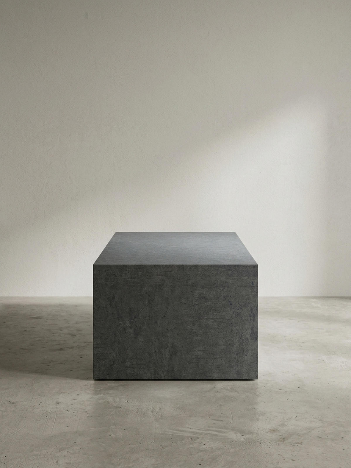 COUCHTISCH Würfelform in Beton-Optik – minimalistisches Design, Grau 100x50x30 cm - Grau, Holzwerkstoff (50/100/30cm) - KADIMA DESIGN
