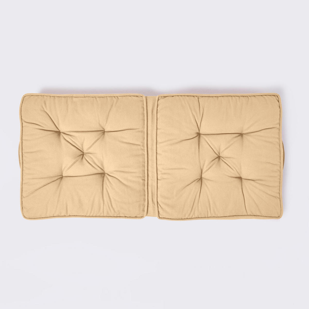 REISEKISSEN beige 50/50/10 cm – Klappkissen Baumwolle - Beige, Textil (50/50/12cm) - Homescapes