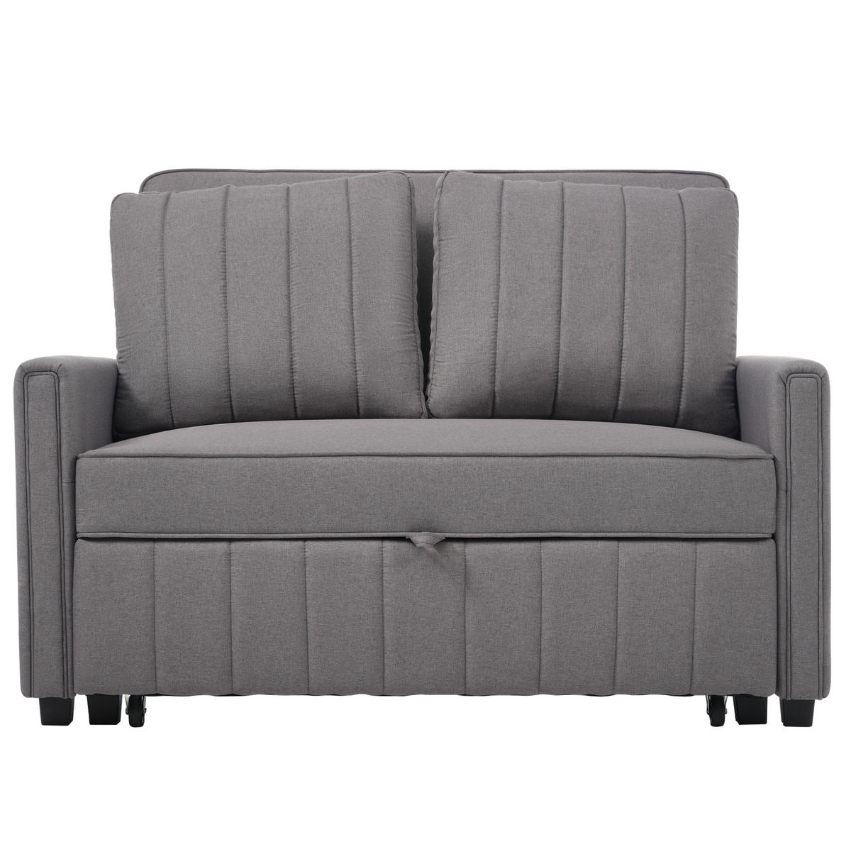 SCHLAFSOFA klappbar mit Schlaffunktion 127 x 180 cm Antique Gray - Grau, Metall (75/94/127cm) - Meubliv