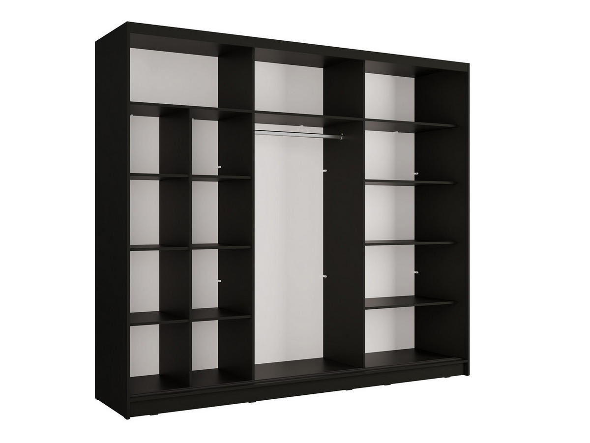 SCHIEBETÜRENSCHRANK ALUNA 13 - 248/215/62 cm 2-Türig Grau Graphite/Artsian Oak - Eiche Artisan/Grau, Holz/Holzwerkstoff (248/215/62cm)