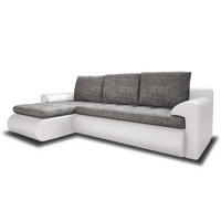 ECKSOFA Santi, Seite: Links - Weiß/Grau, Holz/Textil (226/152cm) - Sofnet
