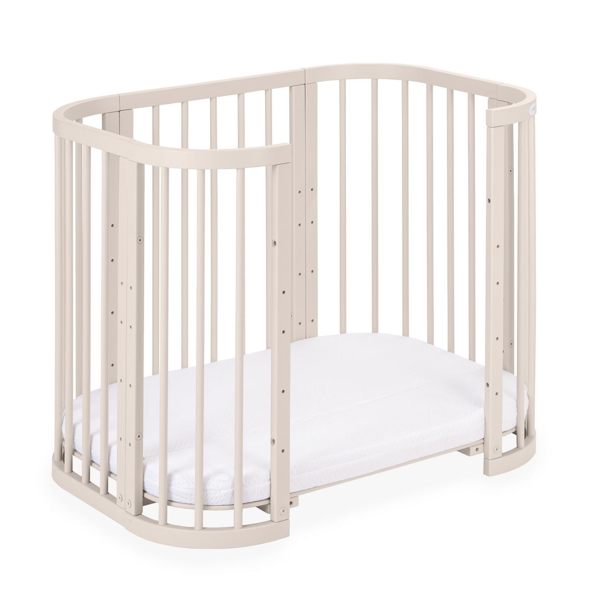 PĂTUȚ bebe Cașmir, 5in1 cu saltea - cașmir, material textil/lemn (65.5/92cm) - waldin