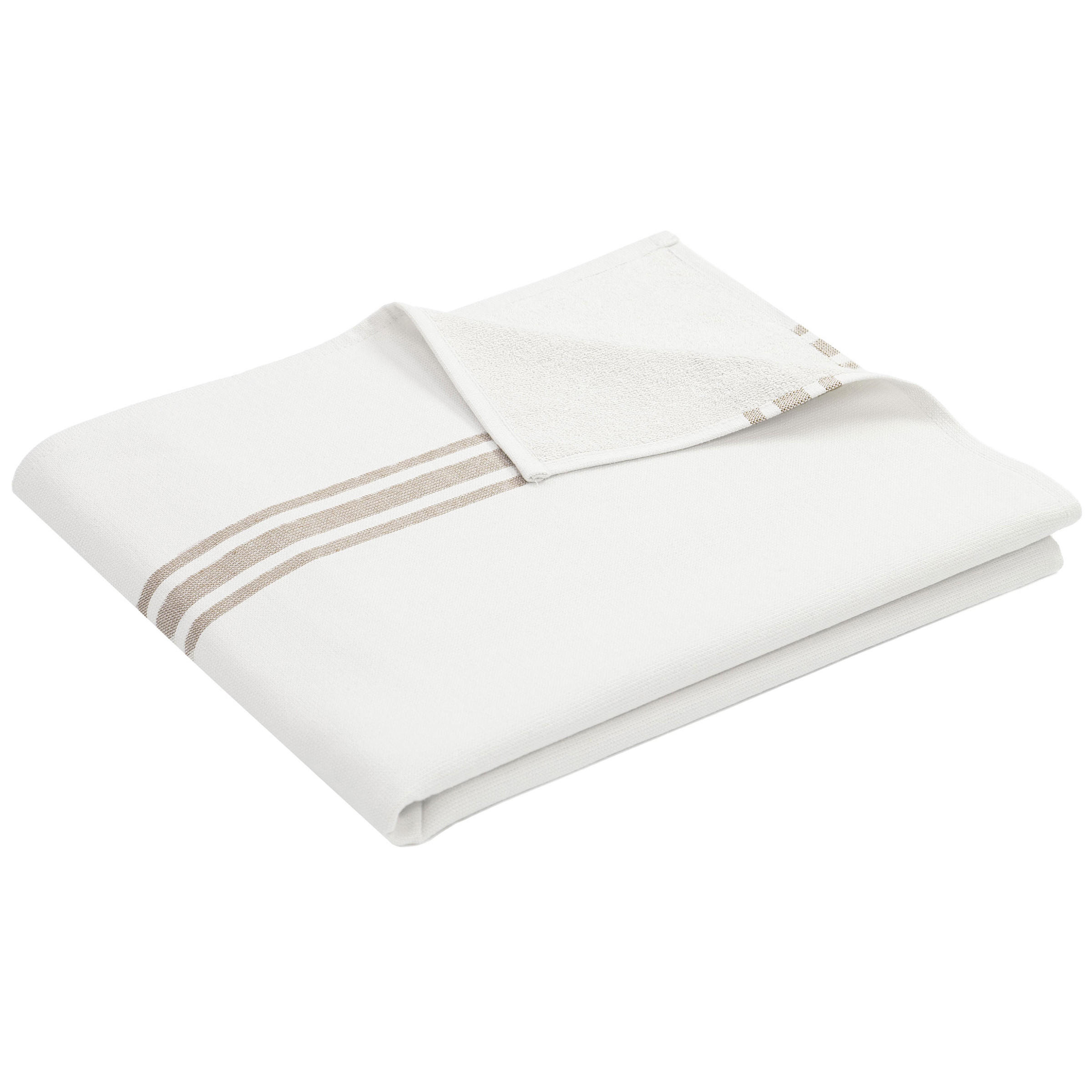 STRANDTUCH, 100% Baumwolle - Weiß, Textil (70/180cm) - Zollner