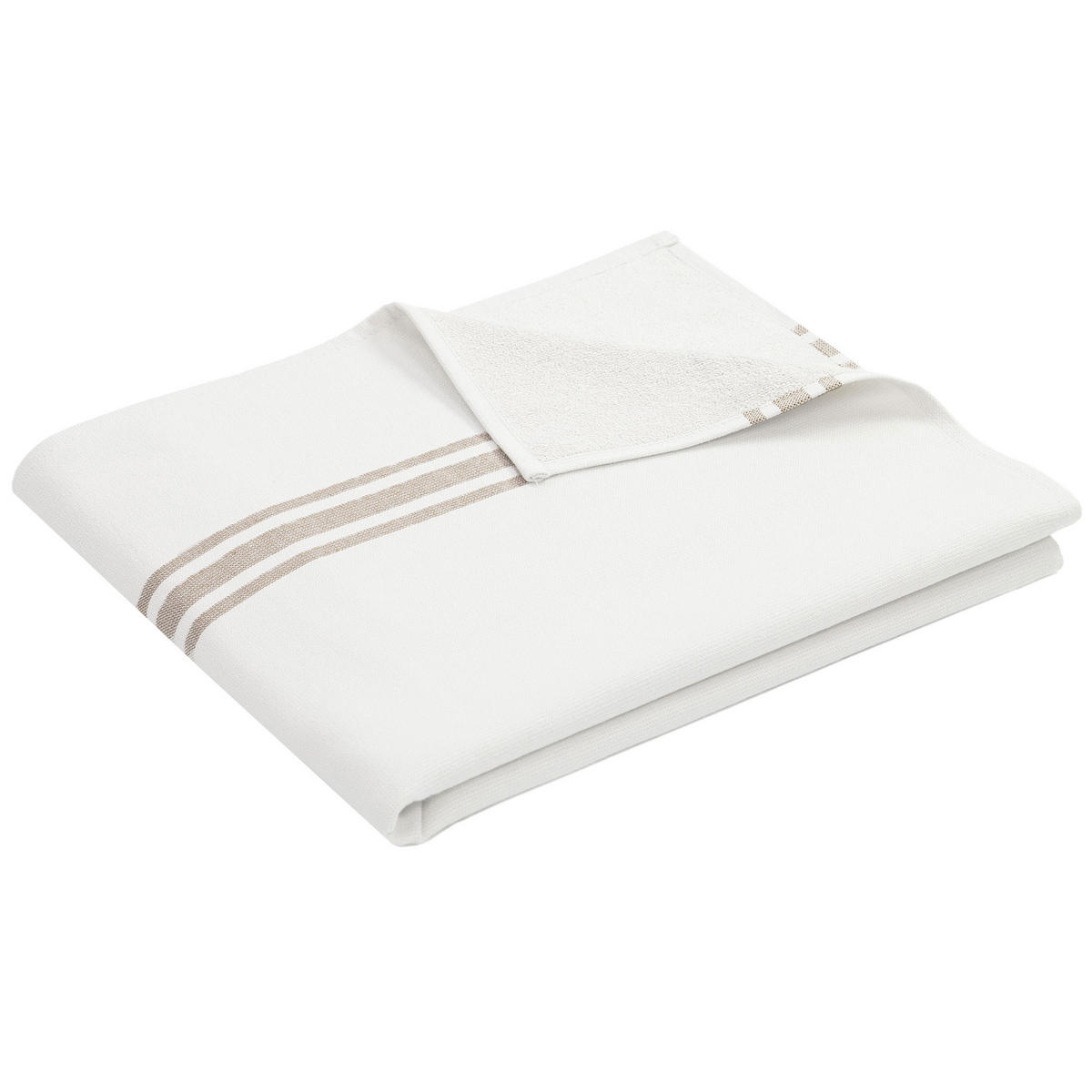 STRANDTUCH, 100% Baumwolle - Weiß, Textil (70/180cm) - Zollner
