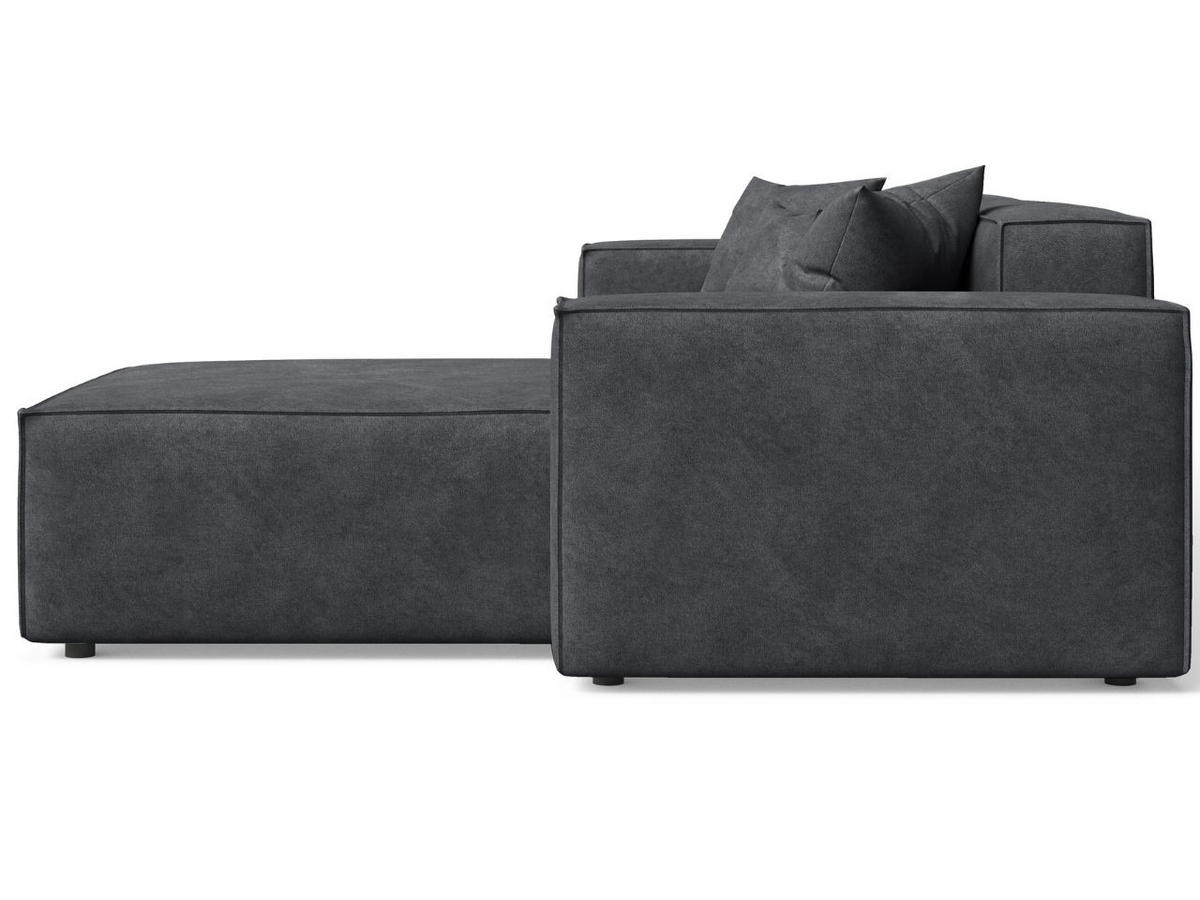 ECKSOFA Arizona Dunkelgrau Rechts - Dunkelgrau, Holz/Textil (265/180cm) - Graingold