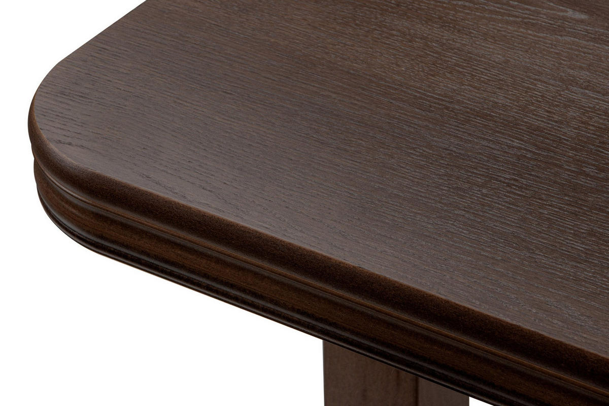 ESSTISCH COSPE ausziehbar bis 200cm, Walnuss dunkel - Walnussfarben, Holz (160/77/90cm) - KONSIMO®