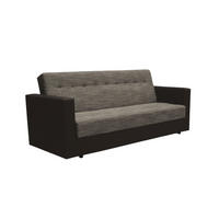 SOFA WIND mit Schlaffunktion KORNET04+DOLARO33 mit Stauraum - Braun, Textil (87/95/216cm) - Bedante