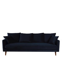 BETTSOFA - Navy blau - Dunkelblau, Textil (233/86/95cm) - Drawer