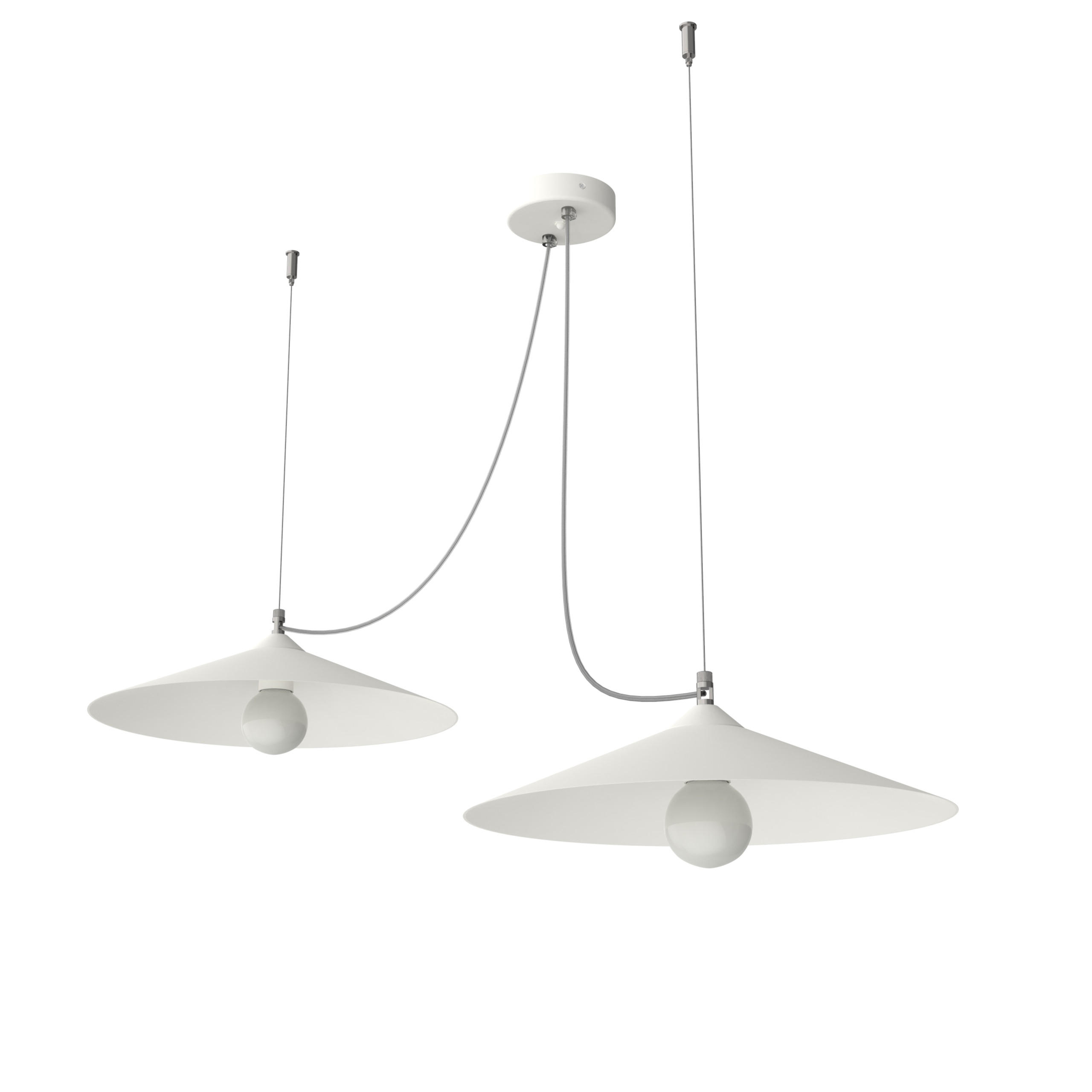 HÄNGELEUCHTE - Weiß, Metall (40/40/9cm) - Lumicom