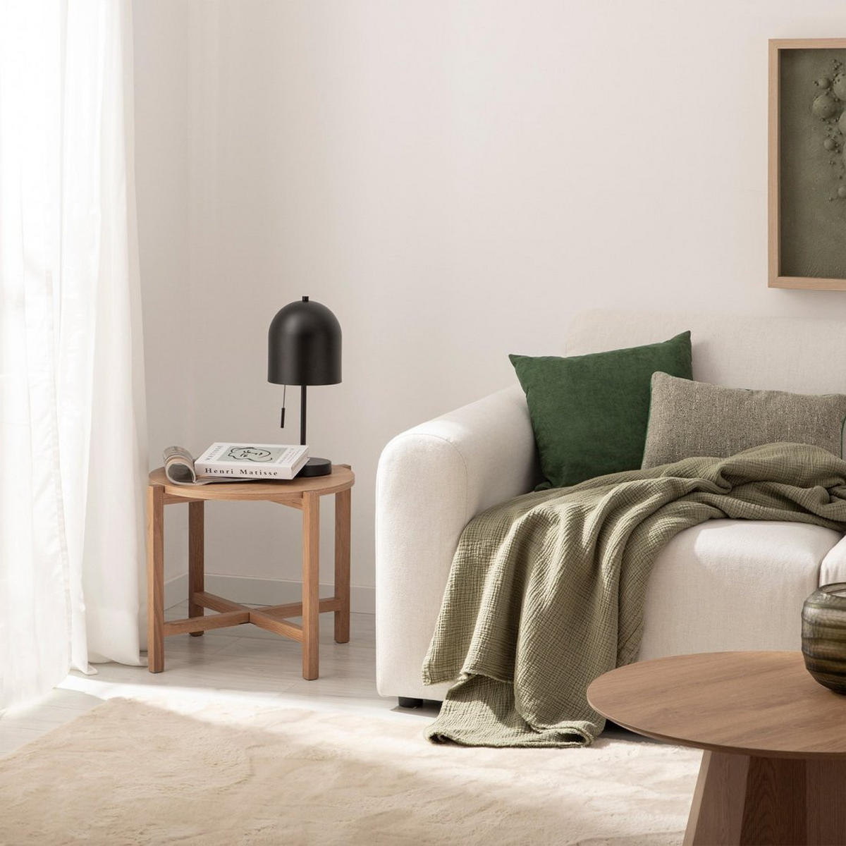 BEISTELLTISCH Arzen Natürlich 56 cm x 45 cm - Naturfarben, Holzwerkstoff (56/56/45cm)