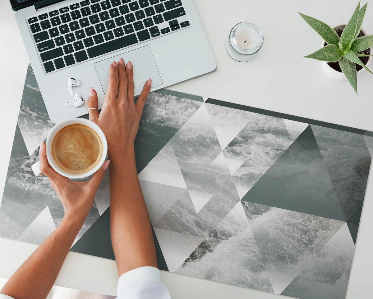 SCHREIBTISCHUNTERLAGE 90x45 cm Grün - Grün, Kunststoff (90/45/1.6cm) - Wallfluent