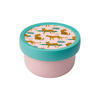 FRUCHTBOX MIT GABEL Campus Leopard 300 ml - Türkis/Rosa, Kunststoff (6.7/10.4/6.7cm) - Mepal